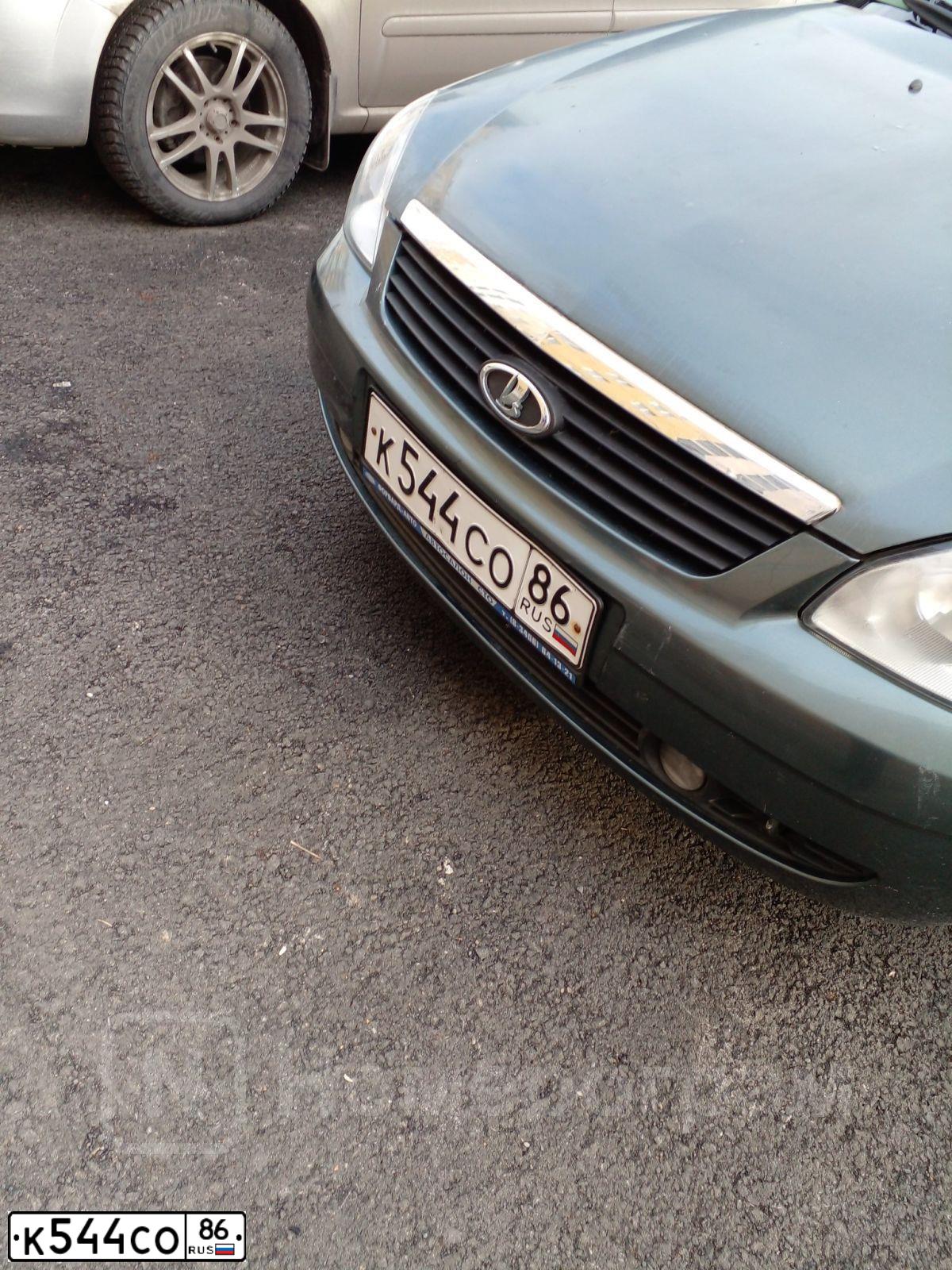 Фото автомобиля LADA 2170 PRIORA, 2008 — госномер К544ОС86. Цвет: Серо-сине-зеленый
