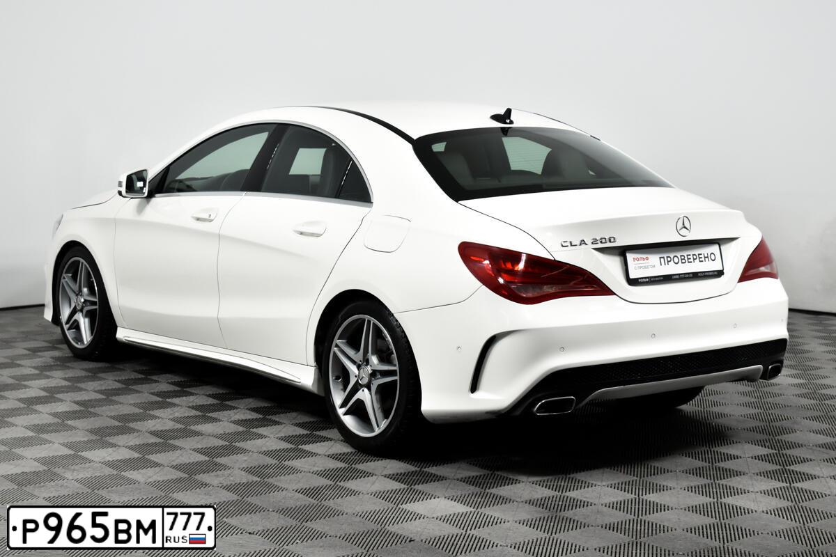 Фото автомобиля MERCEDES-BENZ CLA-KLASSE, 2014 — госномер Е214НО51. Цвет: Белый