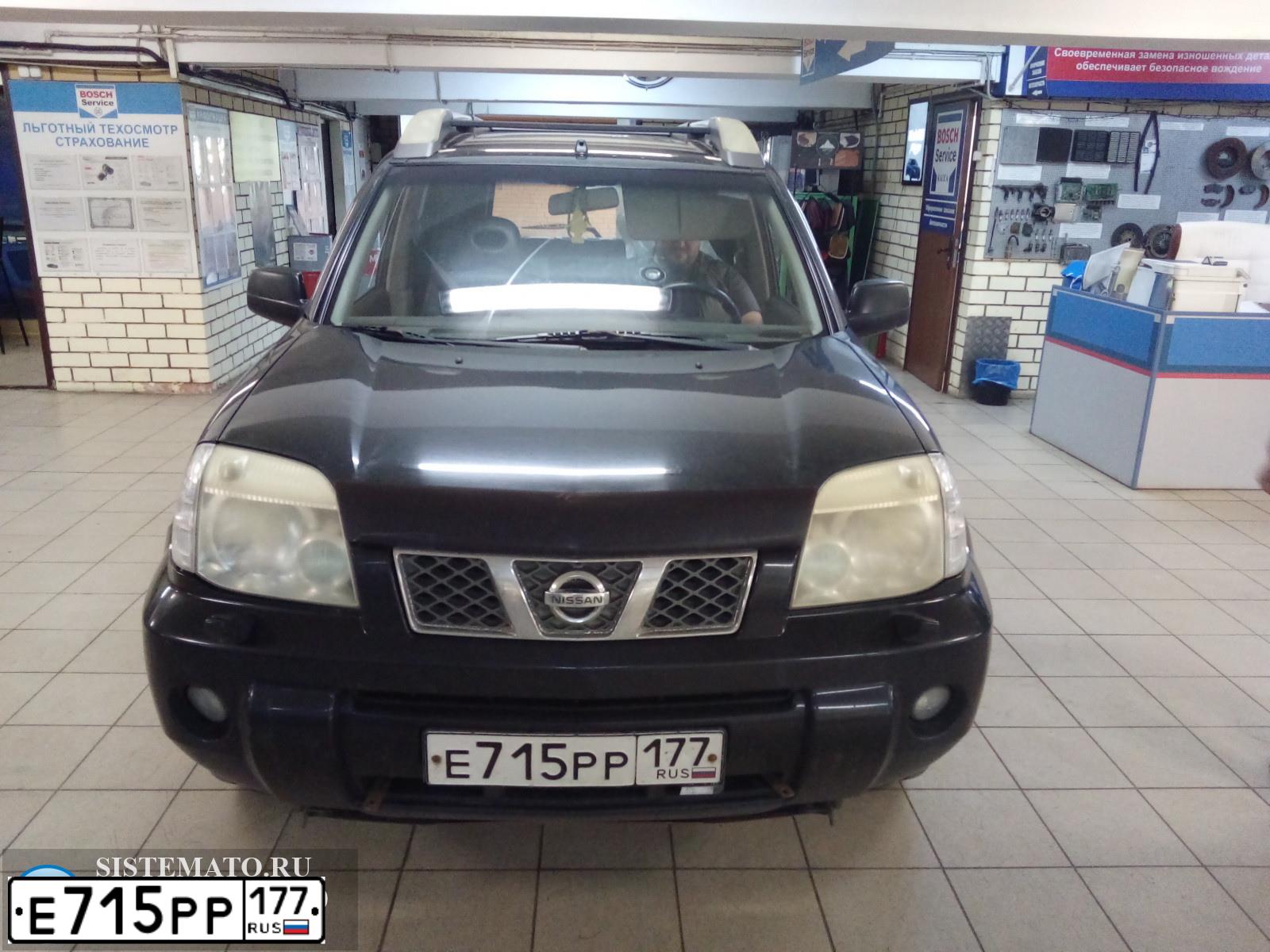 Фото автомобиля NISSAN X-TRAIL, 2005 — госномер М653АМ154. Цвет: ЧЕРНЫЙ