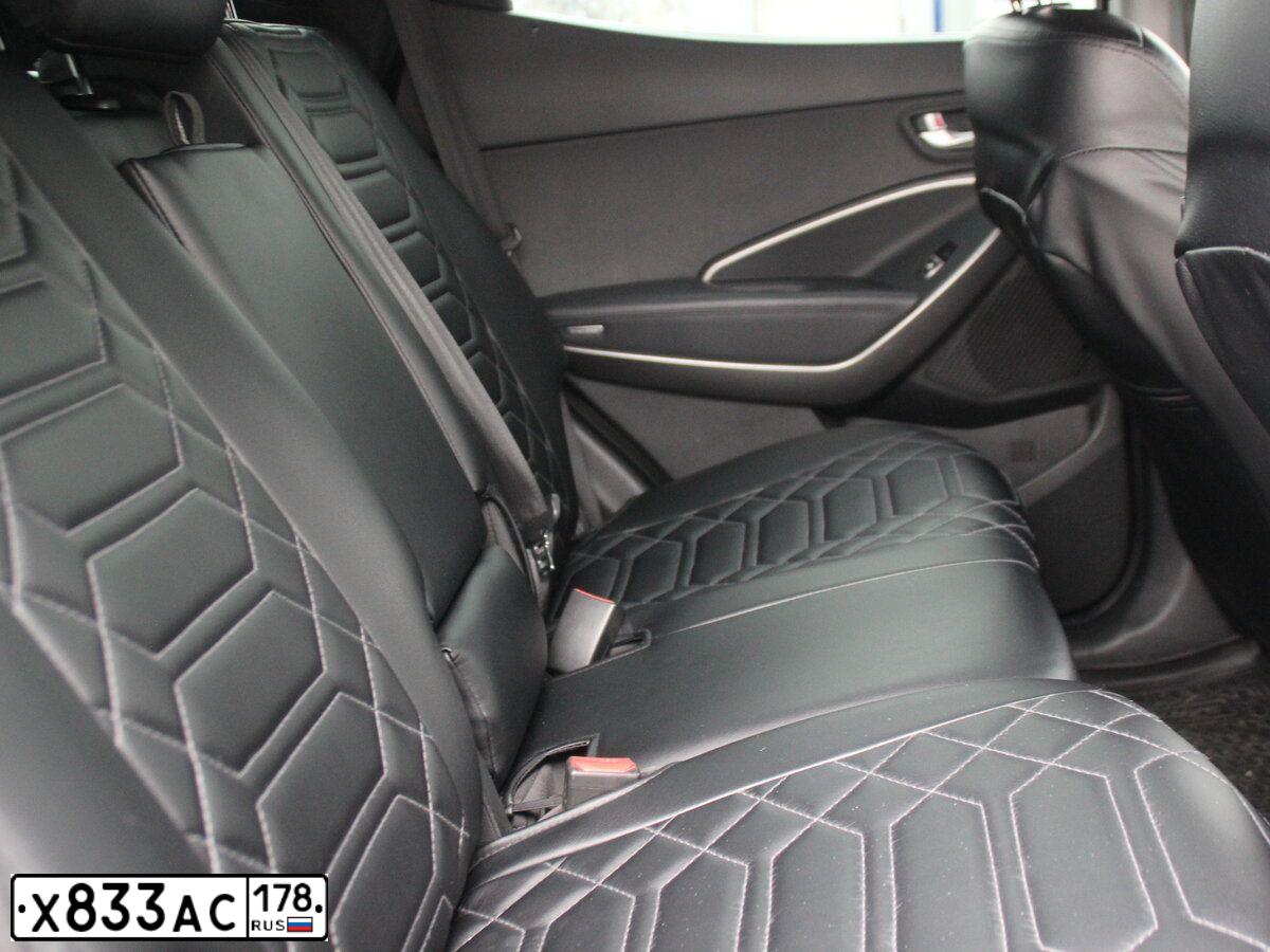 Фото автомобиля HYUNDAI SANTA FE, 2013 — госномер Х653ВР31. Цвет: ЧЕРНЫЙ