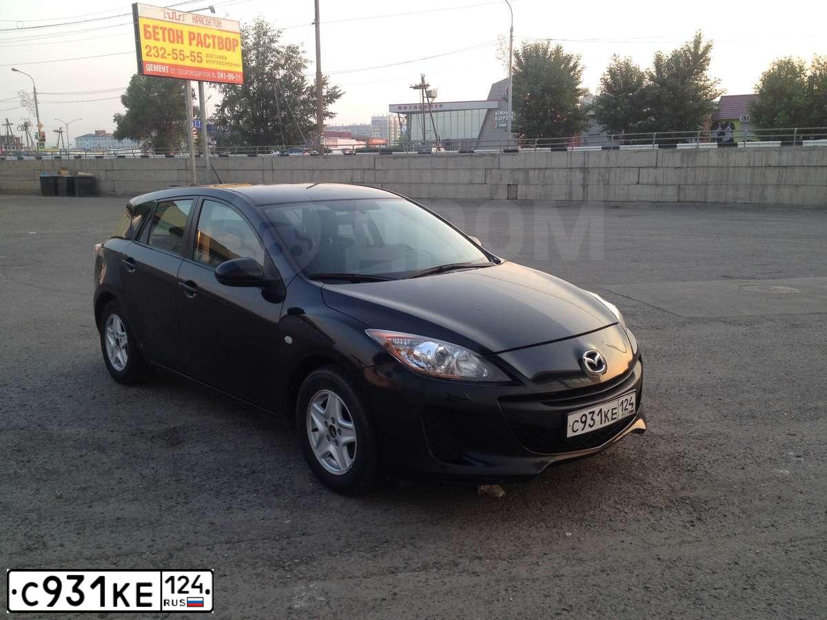 Фото автомобиля MAZDA 3, 2012 — госномер Н070КХ19. Цвет: ЧЕРНЫЙ