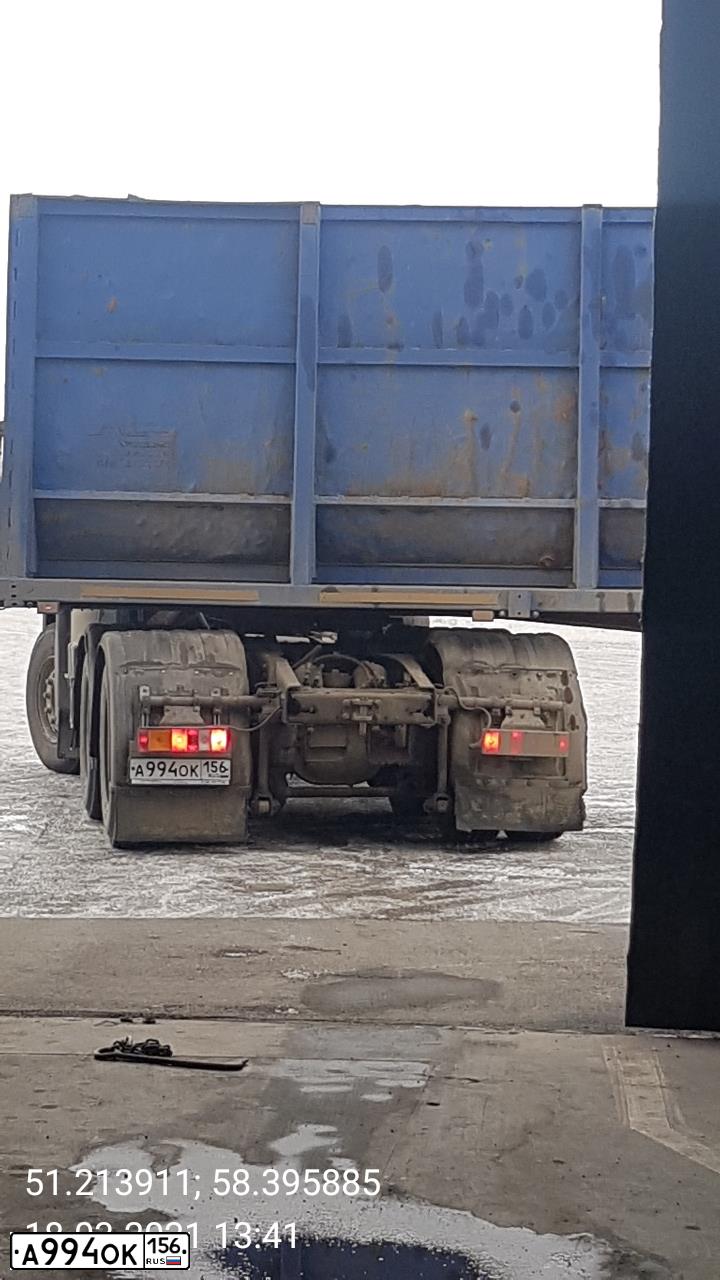 Фото автомобиля MAZ 6430 /6X4/, 2012 — госномер А994ОК156. Цвет: Белый