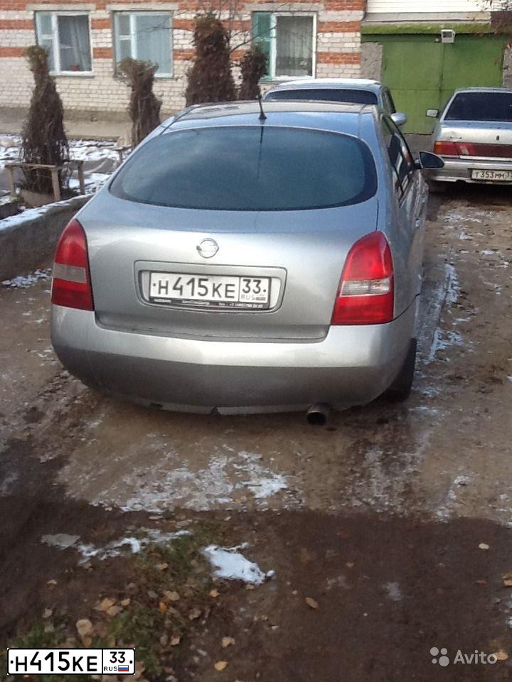 Фото автомобиля NISSAN PRIMERA, 2003 — госномер Н415КЕ33. Цвет: СЕРЕБРИСТО-СЕРЫЙ