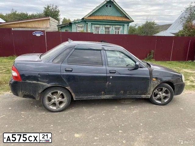 Фото автомобиля LADA 2170 PRIORA, 2007 — госномер Х552СВ152. Цвет: ЧЕРНЫЙ