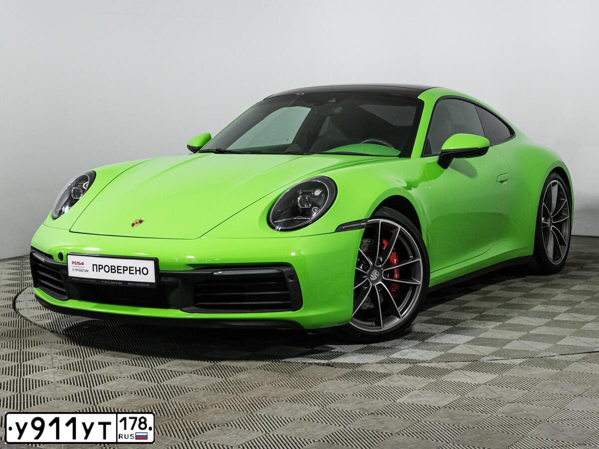 Фото автомобиля PORSCHE 911, 2016 — госномер У911УТ178. Цвет: Оранжевый
