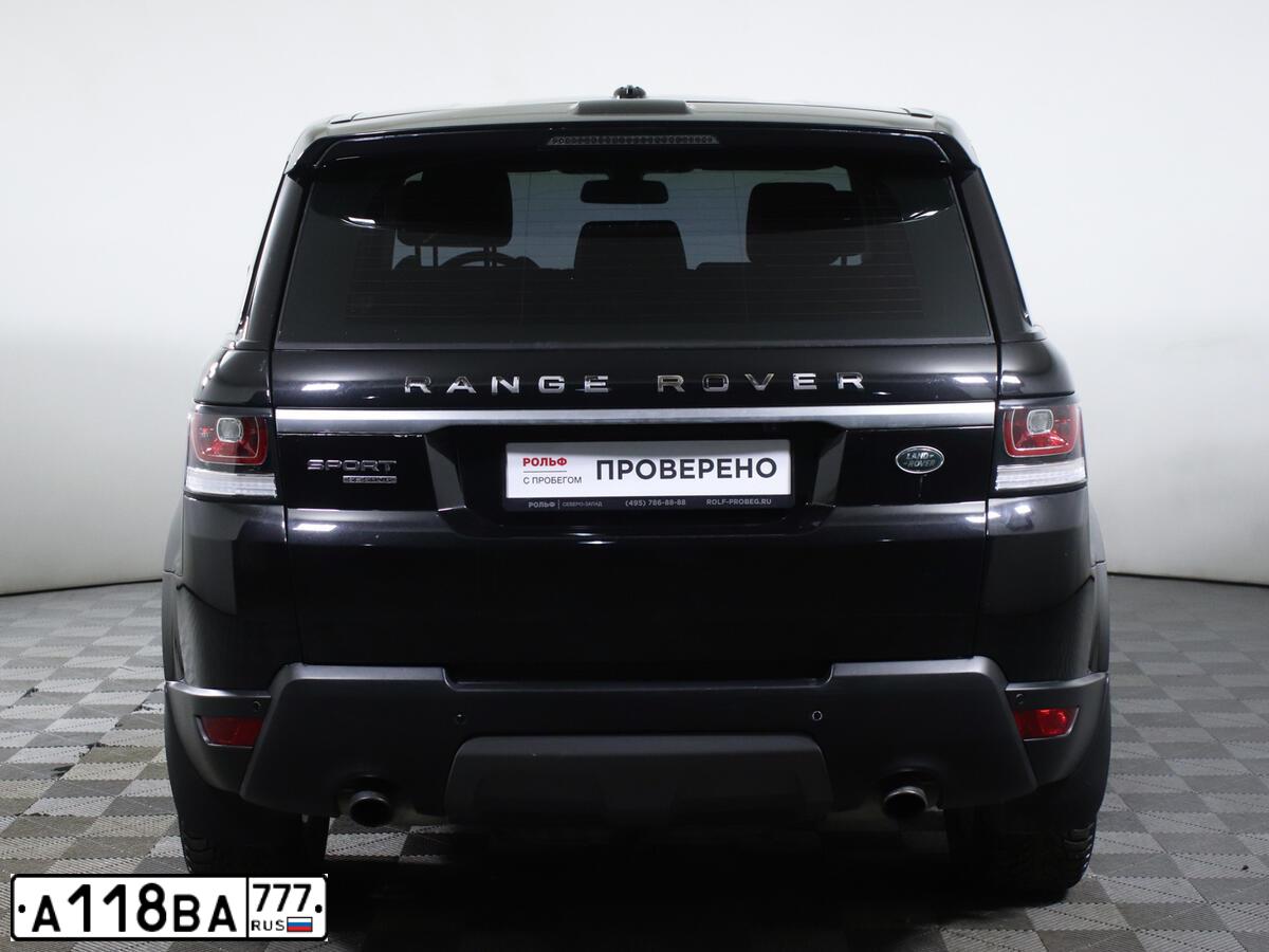 Фото автомобиля LANDROVER RANGE ROVER SPORT, 2013 — госномер Р099ВС977. Цвет: ЧЕРНЫЙ