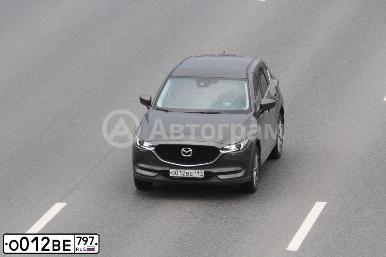 Фото автомобиля MAZDA CX-5, 2020 — госномер Р607ВН716. Цвет: Коричневый