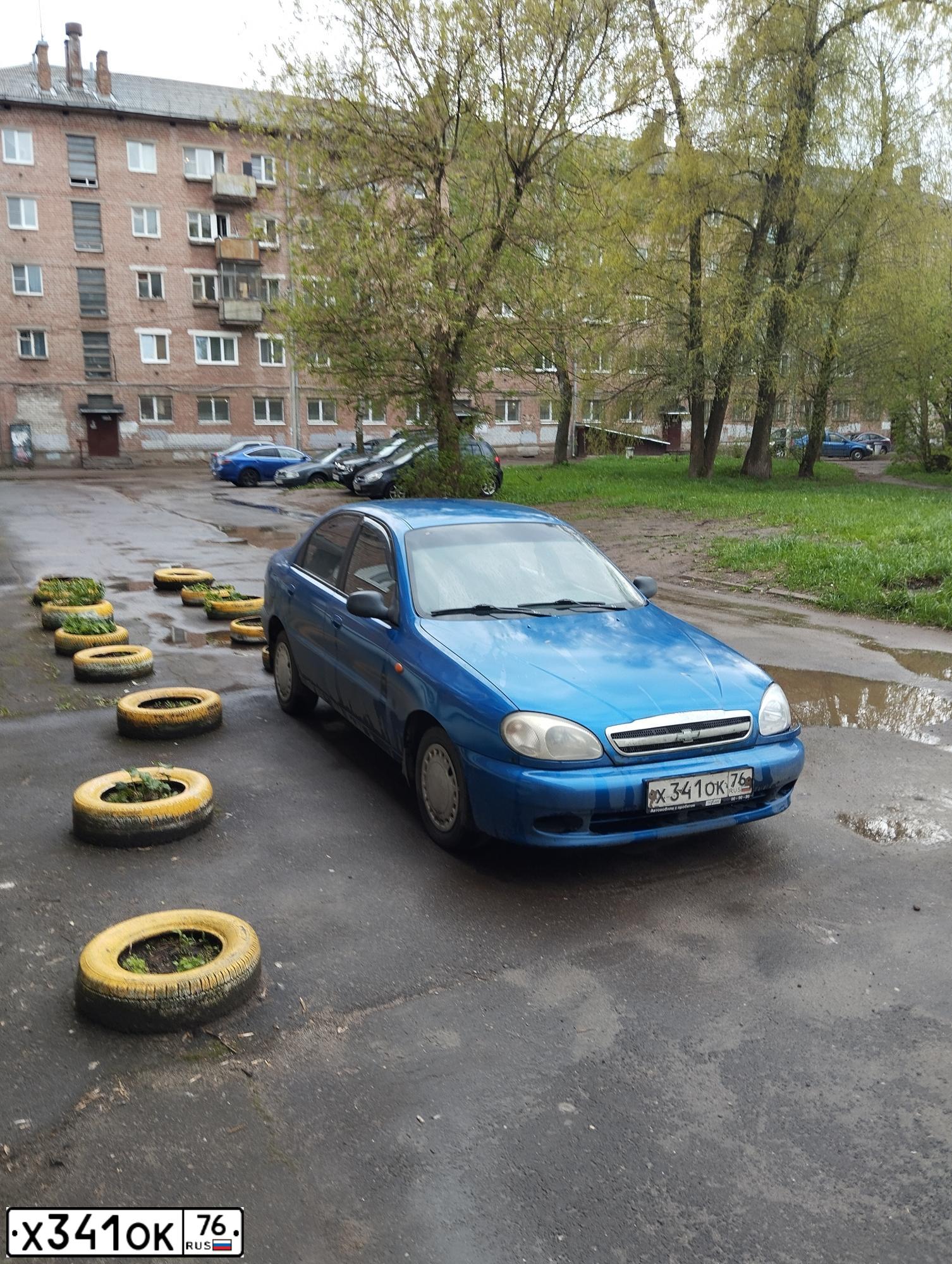 Фото автомобиля ZAZ LANOS, 2008 — госномер Х341ОК76. Цвет: ТЕМНО-СИНИЙ