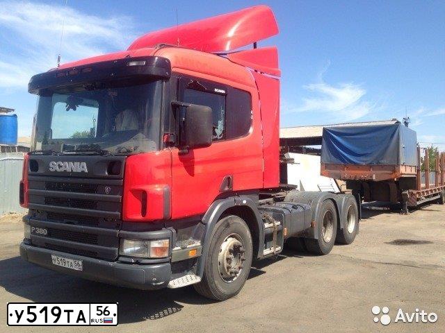 Фото автомобиля SCANIA SERIE P /6X4/, 2007 — госномер С923КО56. Цвет: Красный
