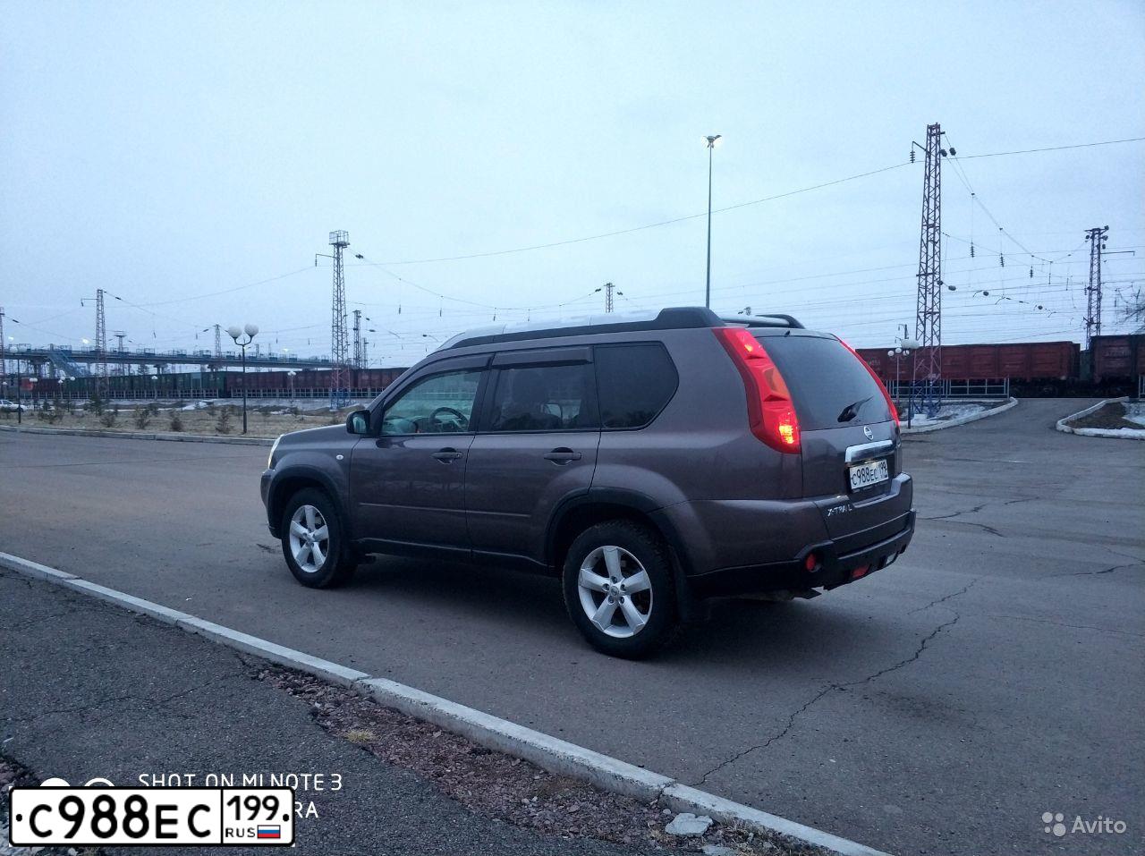 Фото автомобиля NISSAN X-TRAIL, 2008 — госномер С582КК40. Цвет: СЕРО-СИРЕНЕВЫЙ