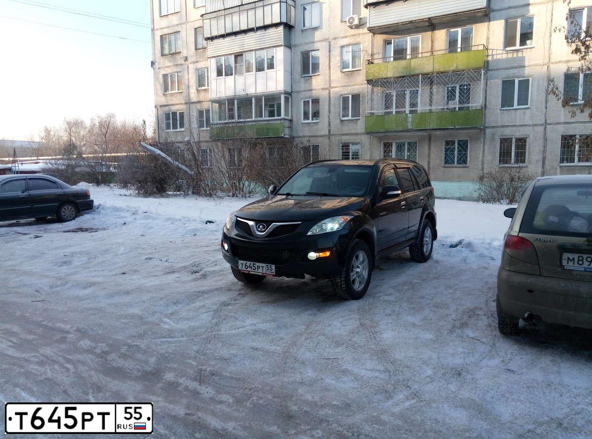 Фото автомобиля GREAT WALL HOVER, 2011 — госномер Т645РТ55. Цвет: ЧЕРНЫЙ