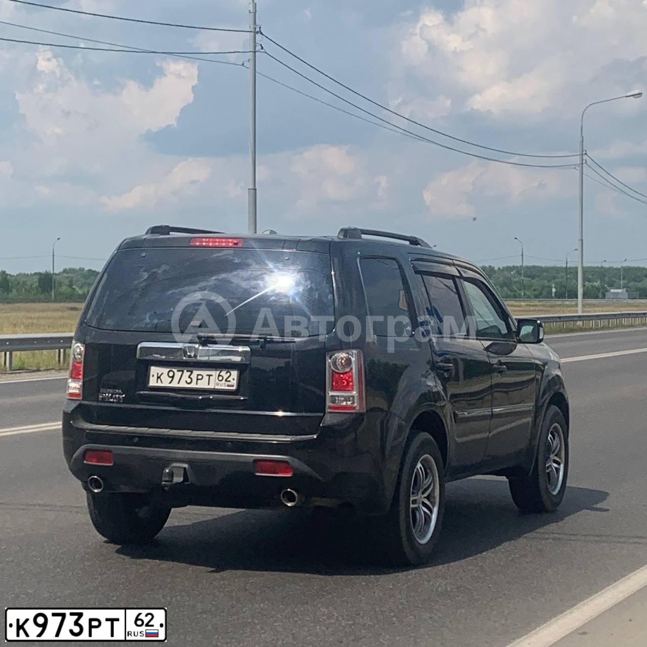 Фото автомобиля HONDA PILOT, 2013 — госномер Т469ЕР977. Цвет: ЧЕРНЫЙ