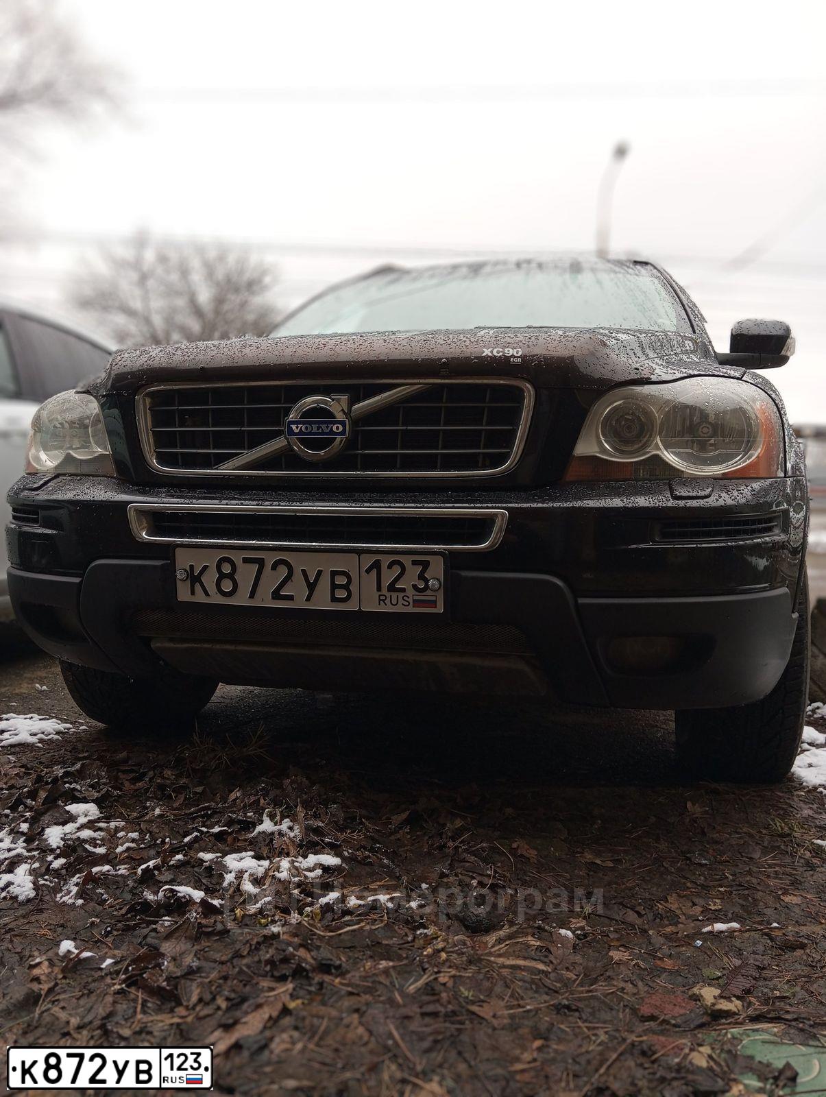 Фото автомобиля VOLVO XC90, 2010 — госномер О455МН77. Цвет: ЧЕРНЫЙ