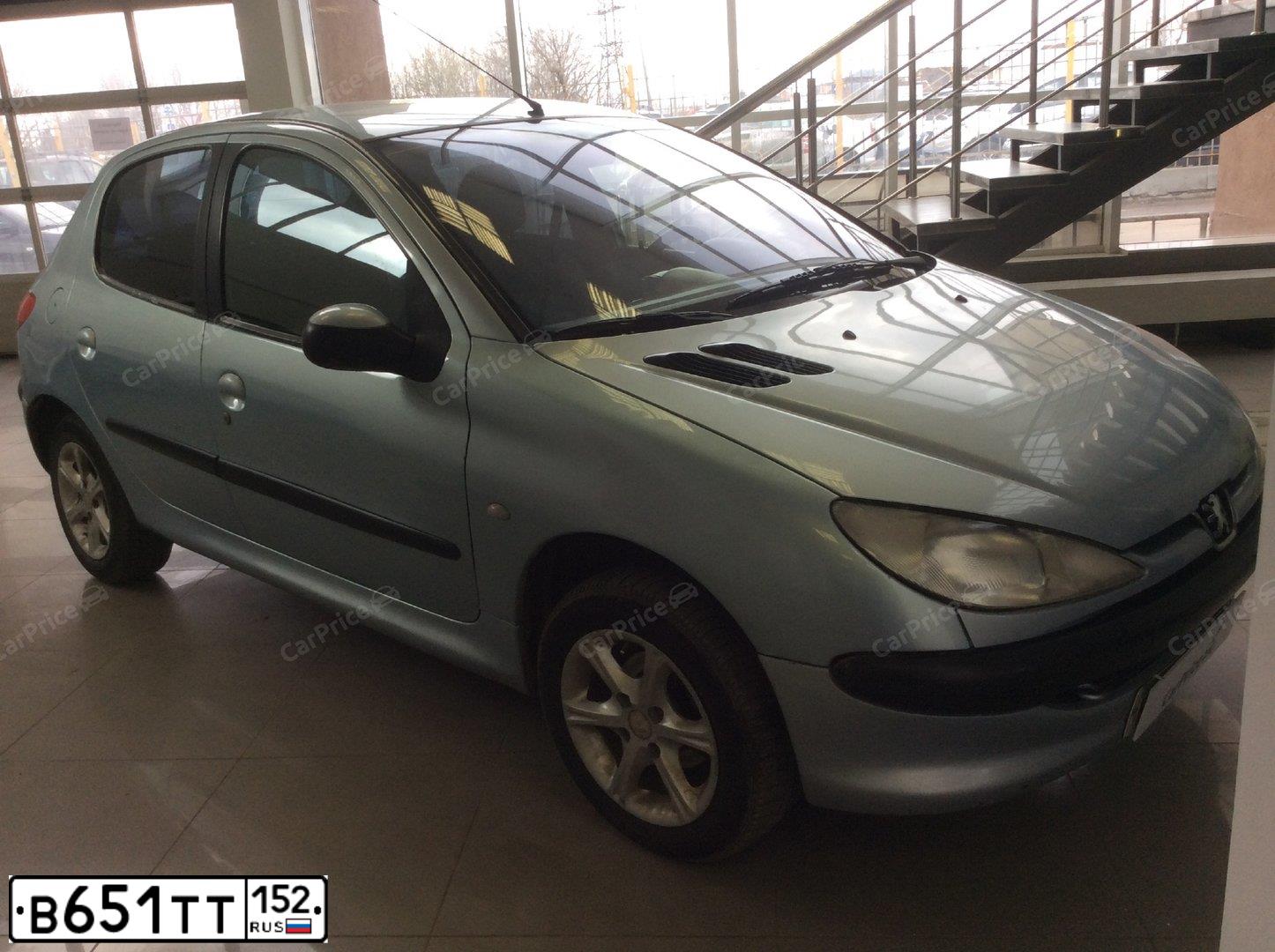 Фото автомобиля PEUGEOT 206, 2002 — госномер А640ВО252. Цвет: СЕРО-ГОЛУБОЙ