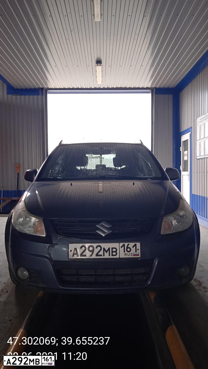 Фото автомобиля SUZUKI SX 4, 2009 — госномер А292МВ161. Цвет: СЕРЫЙ