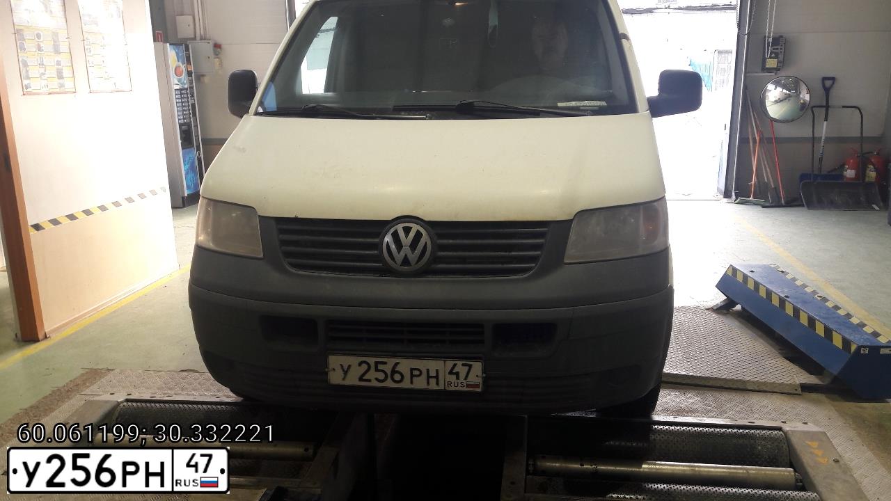 Фото автомобиля VOLKSWAGEN TRANSPORTER, 2008 — госномер В768ТР790