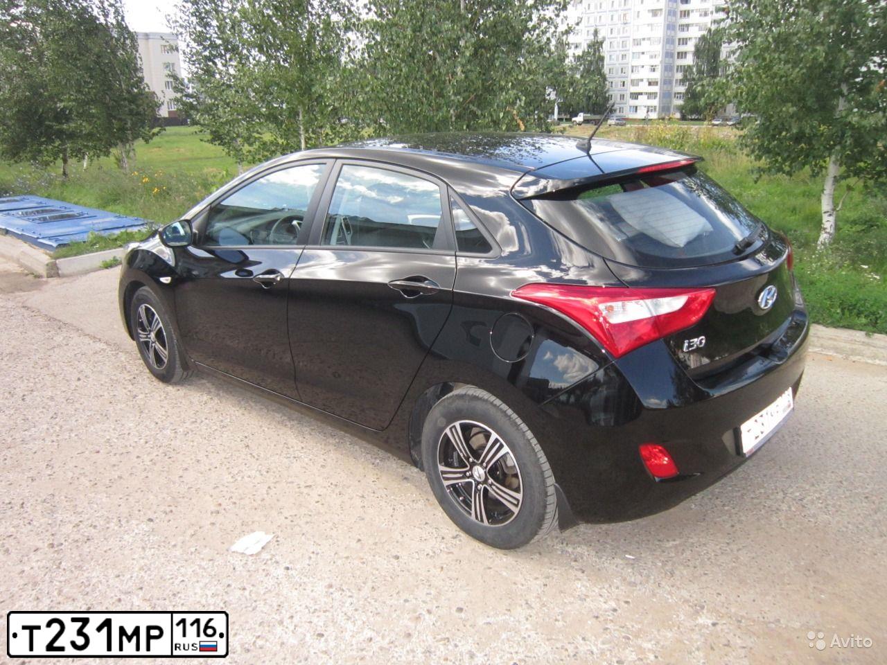 Фото автомобиля HYUNDAI I30, 2013 — госномер Т231МР116. Цвет: ЧЕРНЫЙ