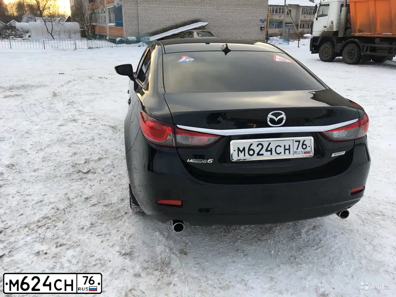 Фото автомобиля MAZDA 6, 2013 — госномер М624СН76. Цвет: ЧЕРНЫЙ