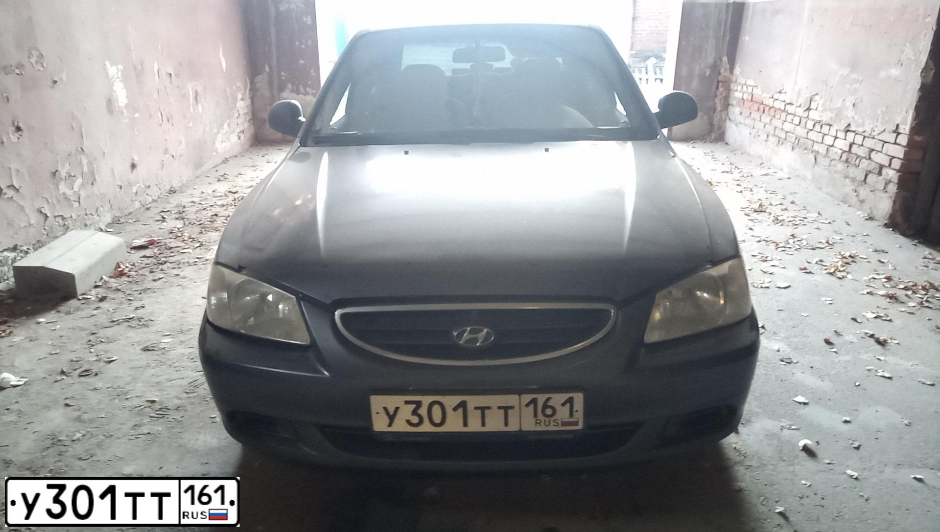 Фото автомобиля TAGAZ ACCENT, 2008 — госномер К463МО93. Цвет: Серый