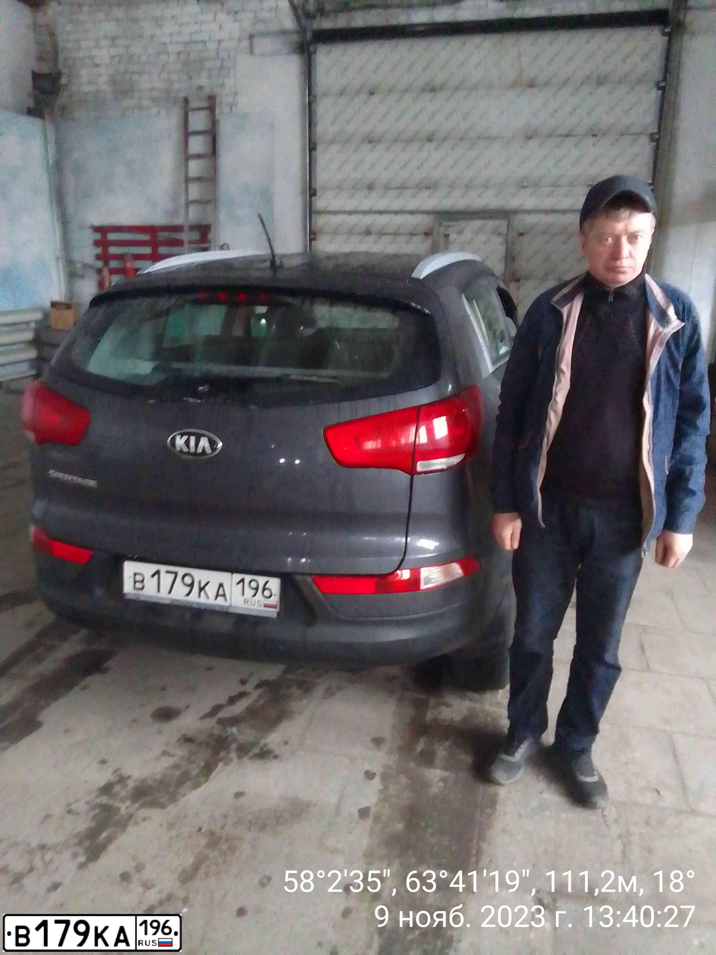 Фото автомобиля KIA SPORTAGE, 2014 — госномер В179КА196. Цвет: СЕРЫЙ