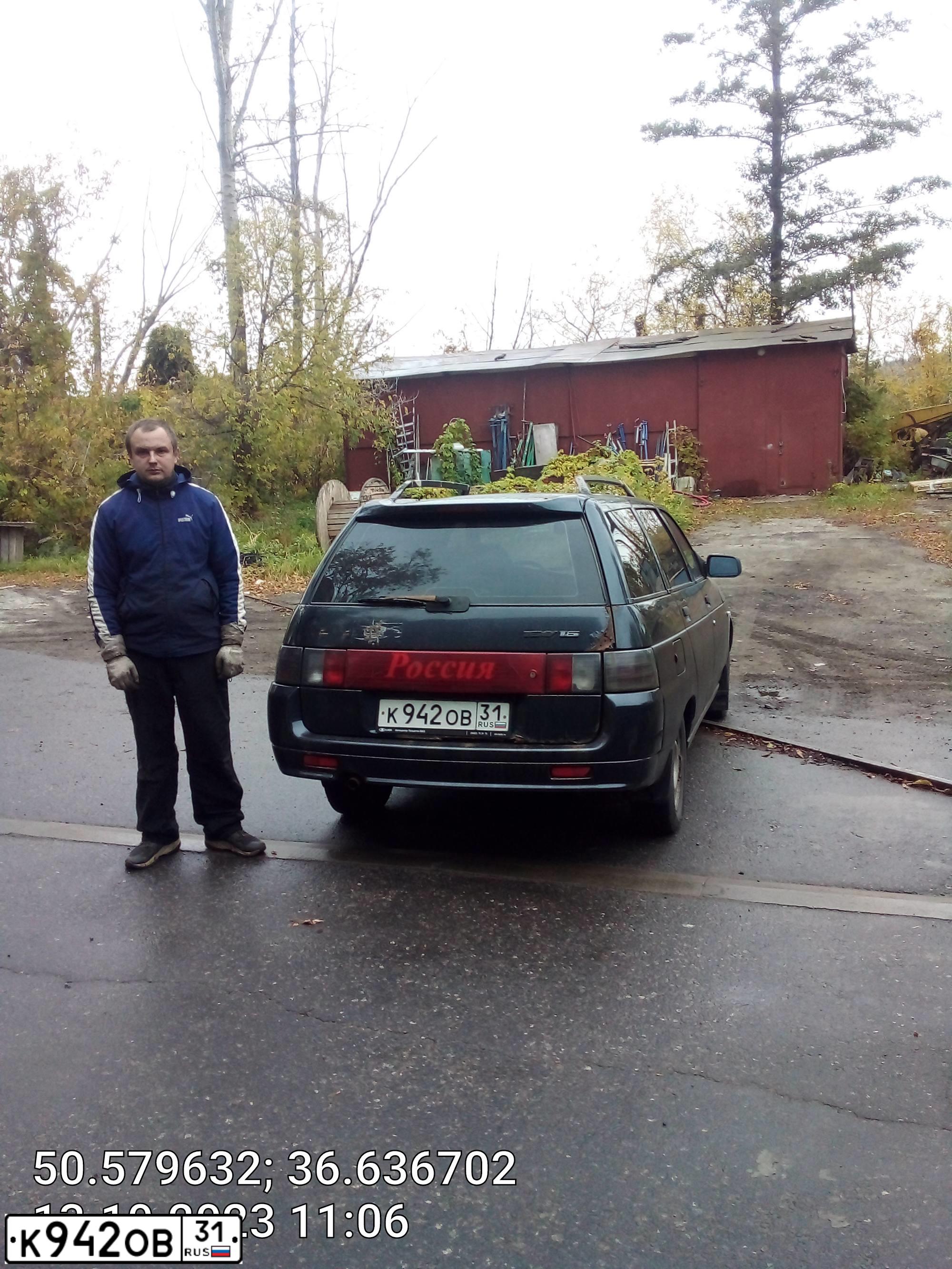 Фото автомобиля LADA 2111, 2007 — госномер К942ОВ31. Цвет: ГРАФИТОВЫЙ МЕТАЛЛИК