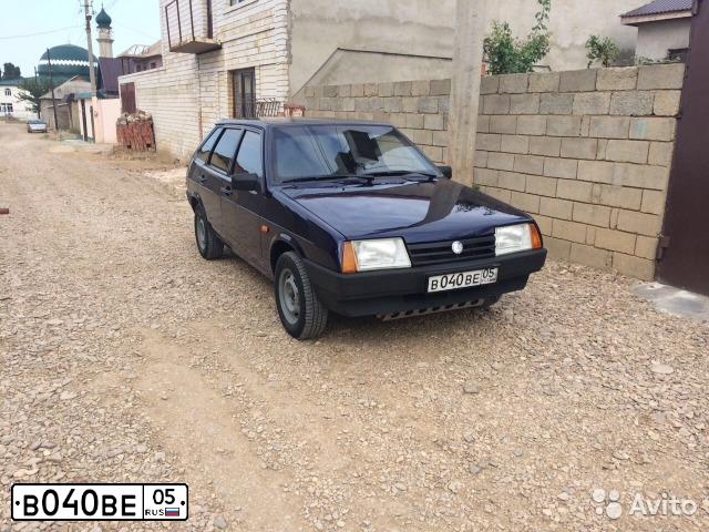 Фото автомобиля LADA 2109 SAMARA, 1998 — госномер В040ВЕ05. Цвет: СИНИЙ