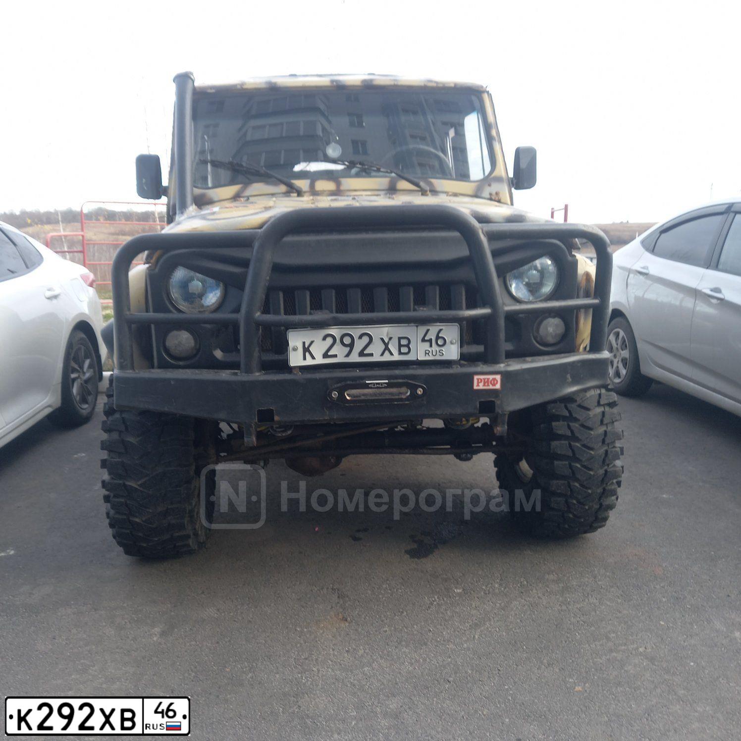 Фото автомобиля UAZ 3153, 2002 — госномер К292ХВ46. Цвет: ПЕСОЧНЫЙ