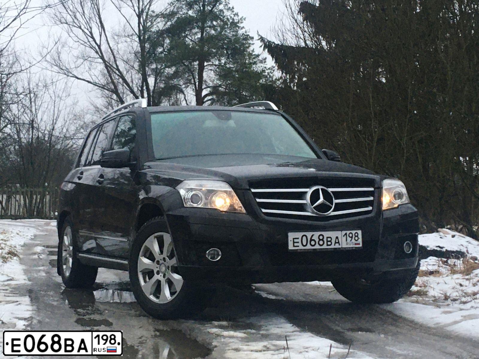 Фото автомобиля MERCEDES GLK-KLASSE, 2008 — госномер А941АА178. Цвет: ЧЕРНЫЙ