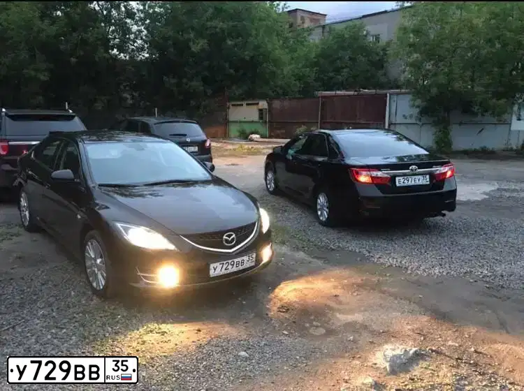 Фото автомобиля MAZDA 6, 2008 — госномер А923АН156. Цвет: ЧЕРНЫЙ