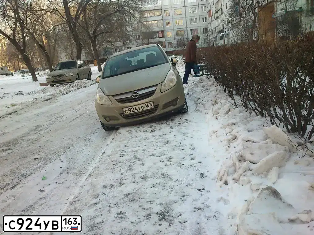 Фото автомобиля OPEL CORSA, 2008 — госномер В751ТН763. Цвет: СЕРО-ЗОЛОТИСТЫЙ
