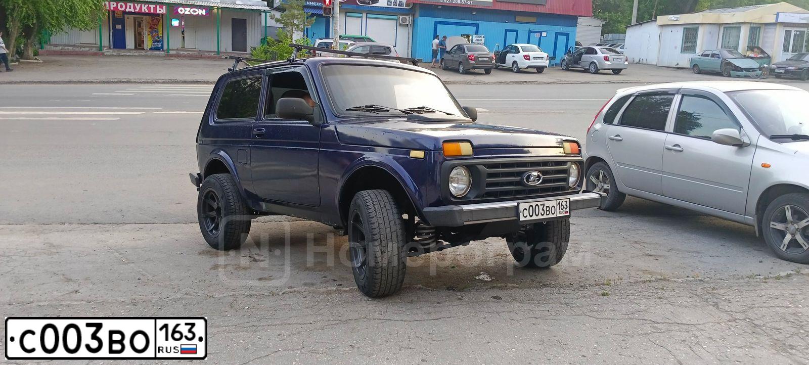 Фото автомобиля LADA 2121 NIVA, 2007 — госномер С003ВО163. Цвет: ЯРКО-БЕЛЫЙ