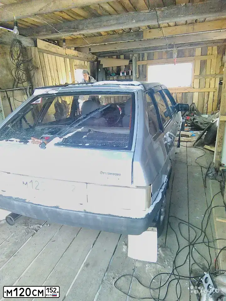 Фото автомобиля LADA 2109 SAMARA, 2002 — госномер А049РН152. Цвет: СВЕТЛО-СЕРЫЙ