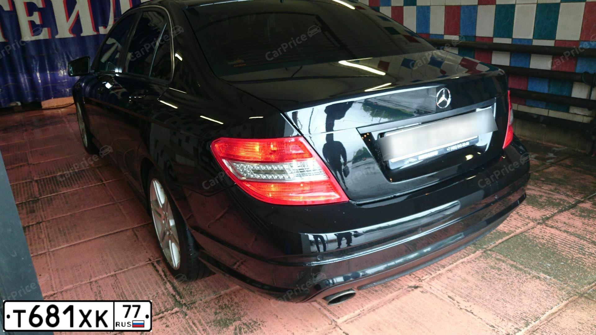 Фото автомобиля MERCEDES C-KLASSE, 2010 — госномер В576УР799. Цвет: ЧЕРНЫЙ