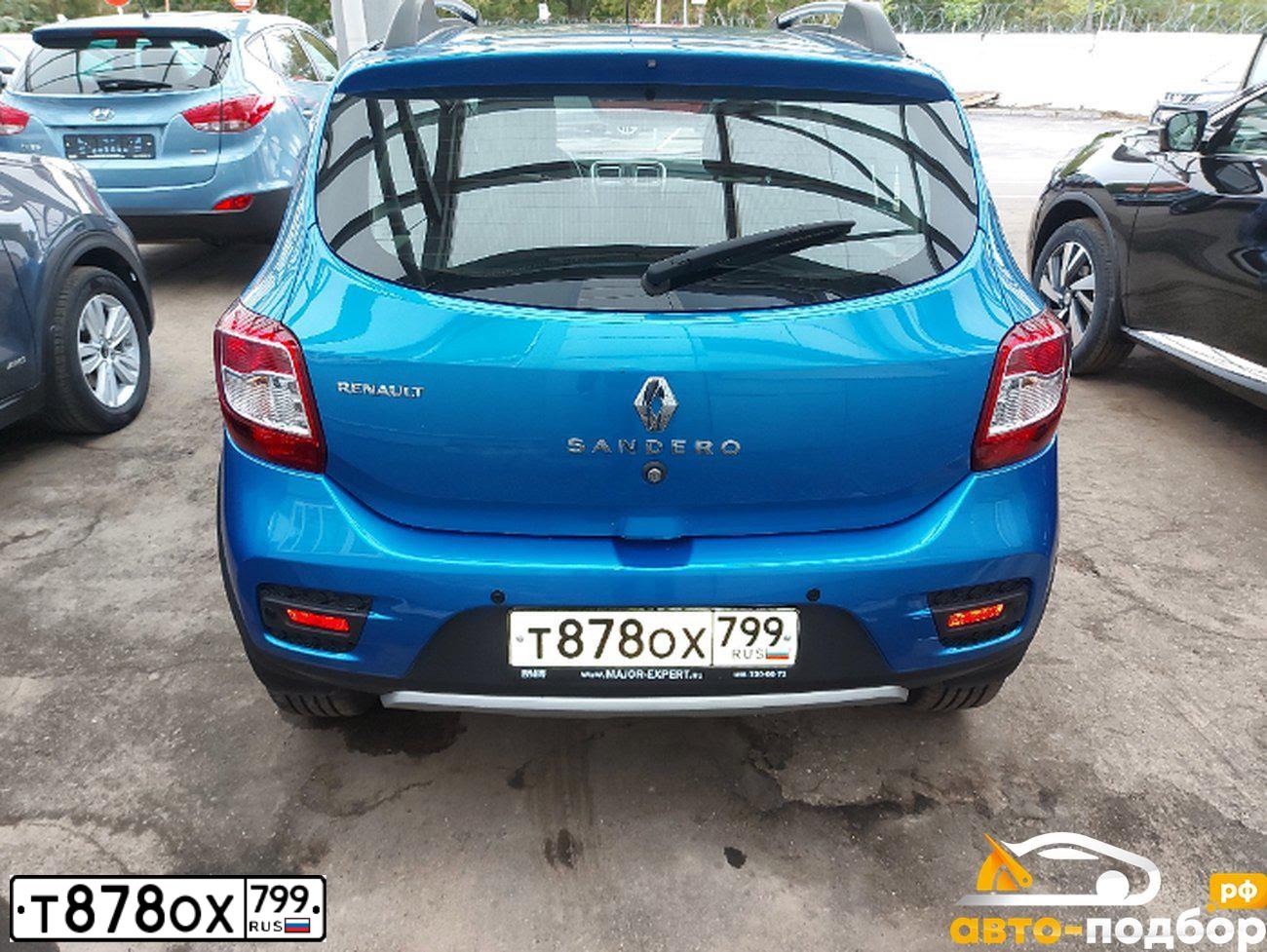 Фото автомобиля RENAULT SANDERO, 2019 — госномер Х147ТХ69. Цвет: СВЕТЛО-СИНИЙ