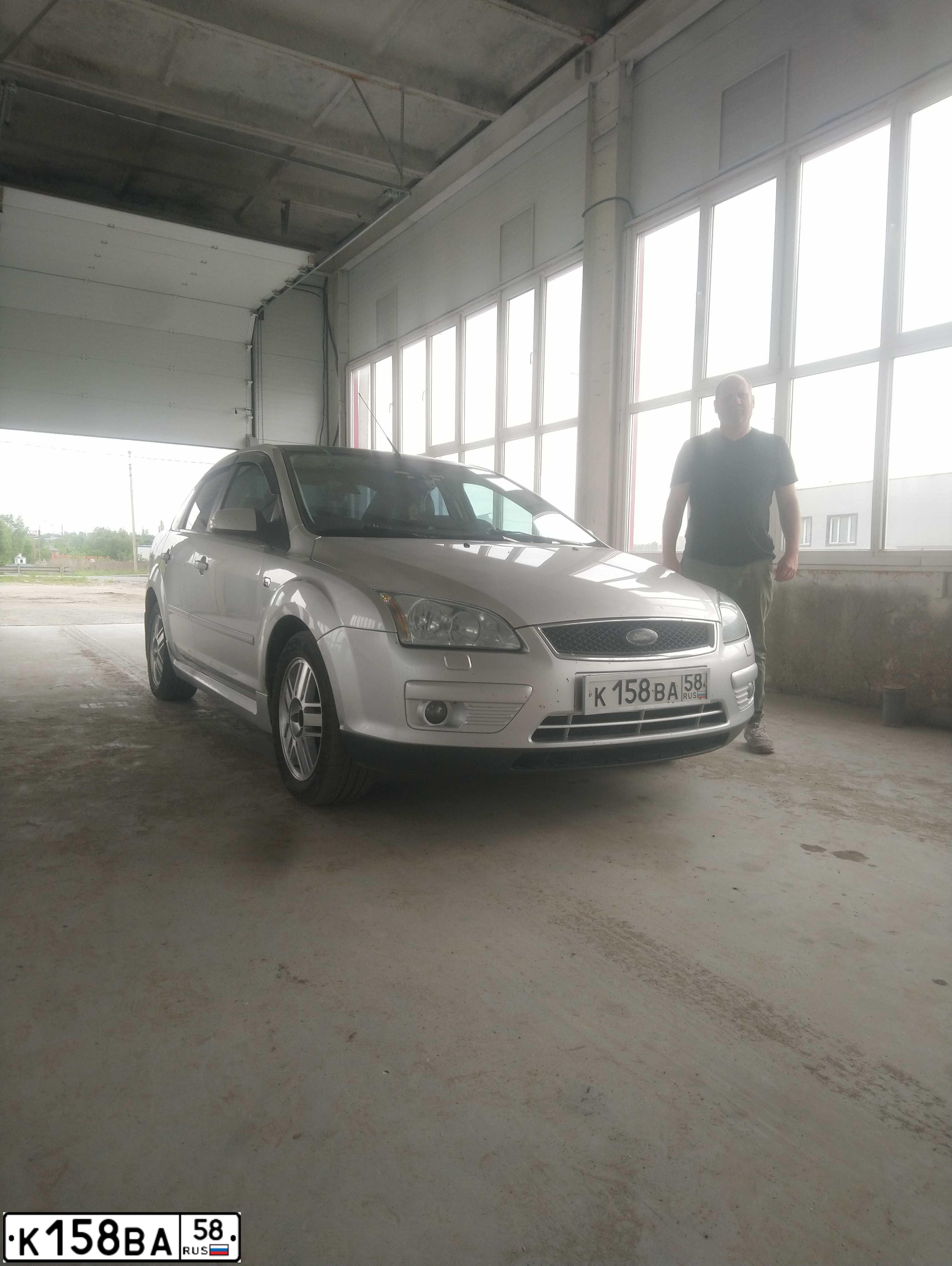 Фото автомобиля FORD FOCUS, 2007 — госномер К158ВА58. Цвет: СЕРЕБРИСТЫЙ