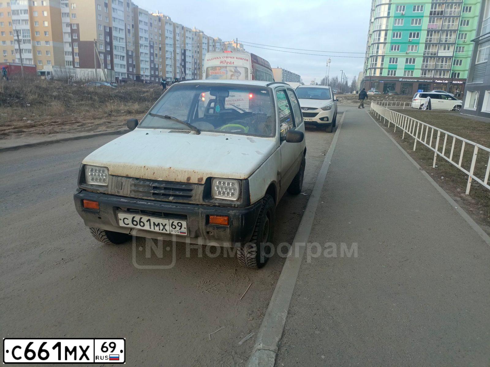 Фото автомобиля SEAZ OKA, 2004 — госномер С661МХ69. Цвет: Белый
