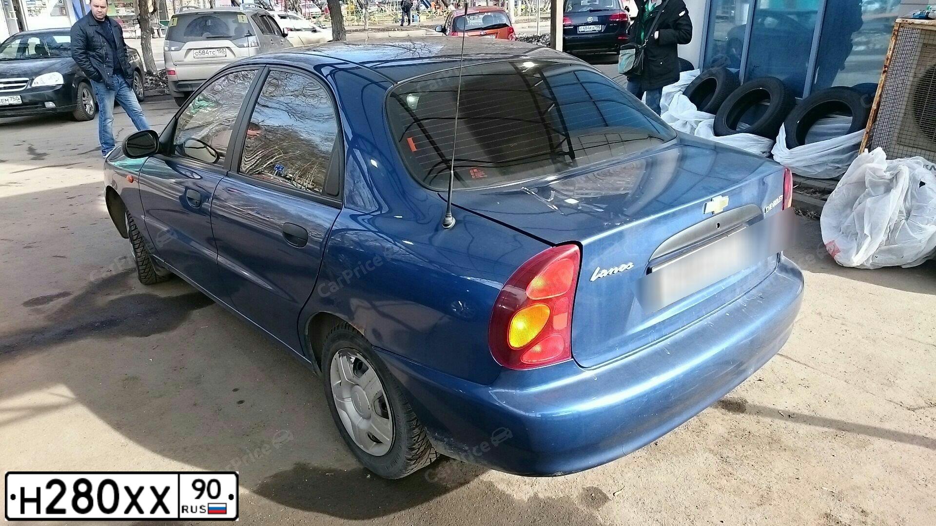 Фото автомобиля CHEVROLET LANOS, 2005 — госномер М248ЕР180. Цвет: синий