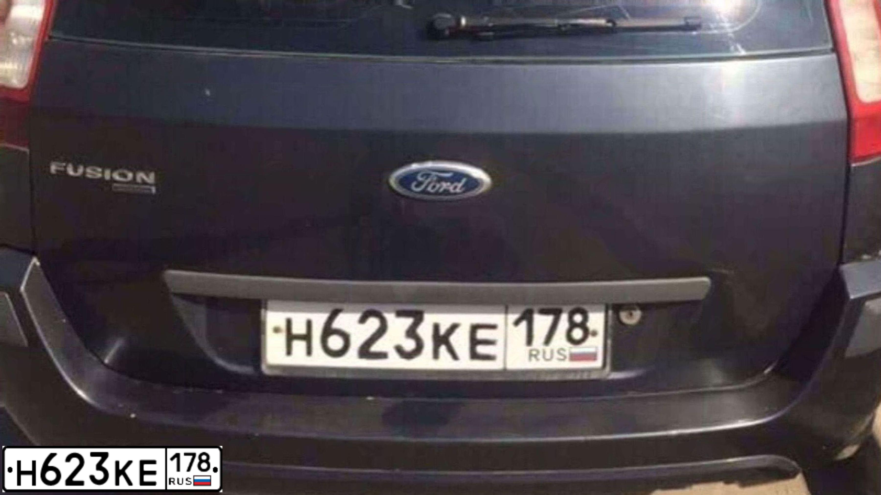 Фото автомобиля FORD FUSION, 2007 — госномер Н623КЕ178. Цвет: ТЕМНО-СЕРЫЙ