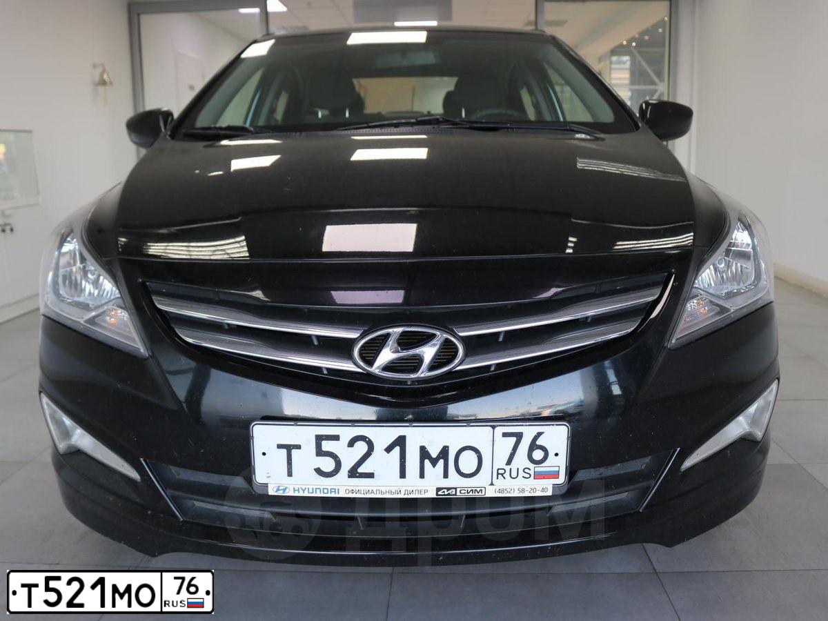 Фото автомобиля HYUNDAI SOLARIS, 2016 — госномер Т521МО76. Цвет: ЧЕРНЫЙ