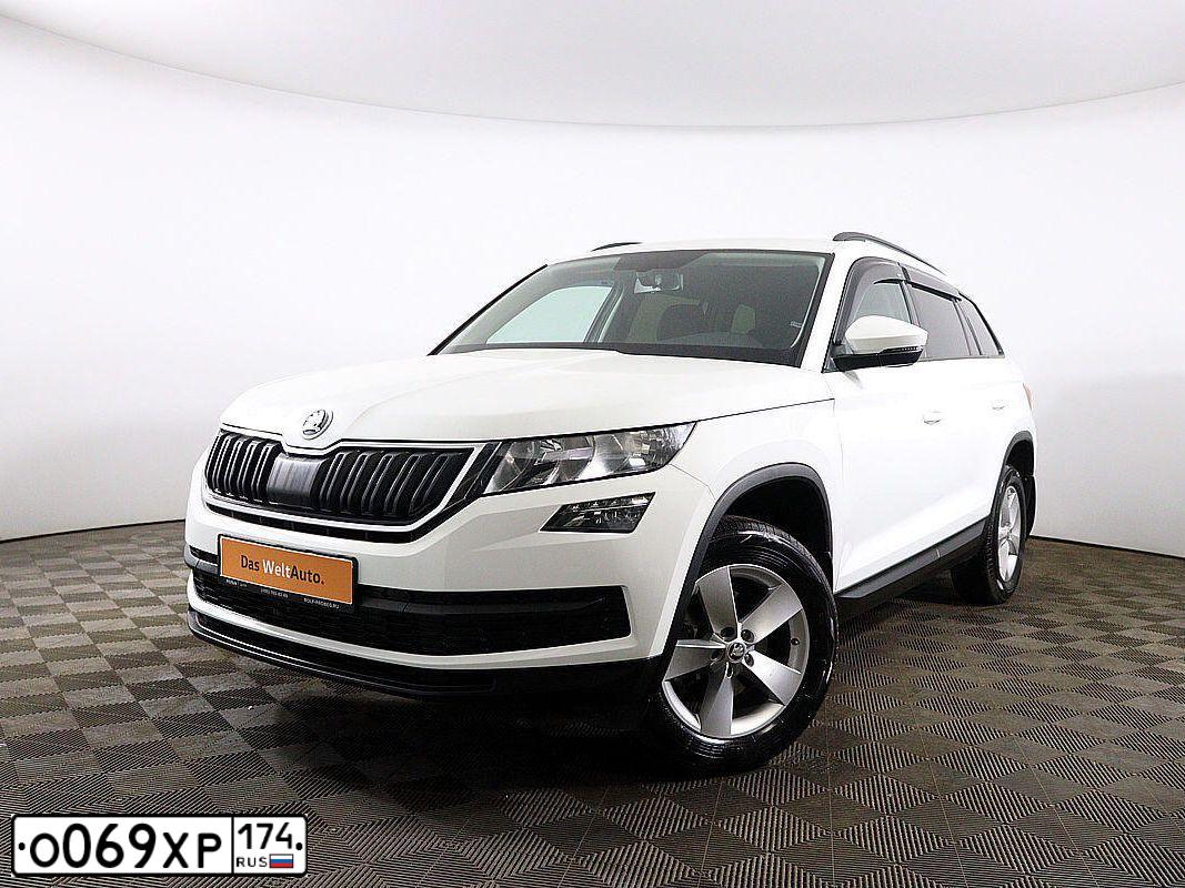 Фото автомобиля SKODA KODIAQ, 2018 — госномер Е397КМ790. Цвет: Белый