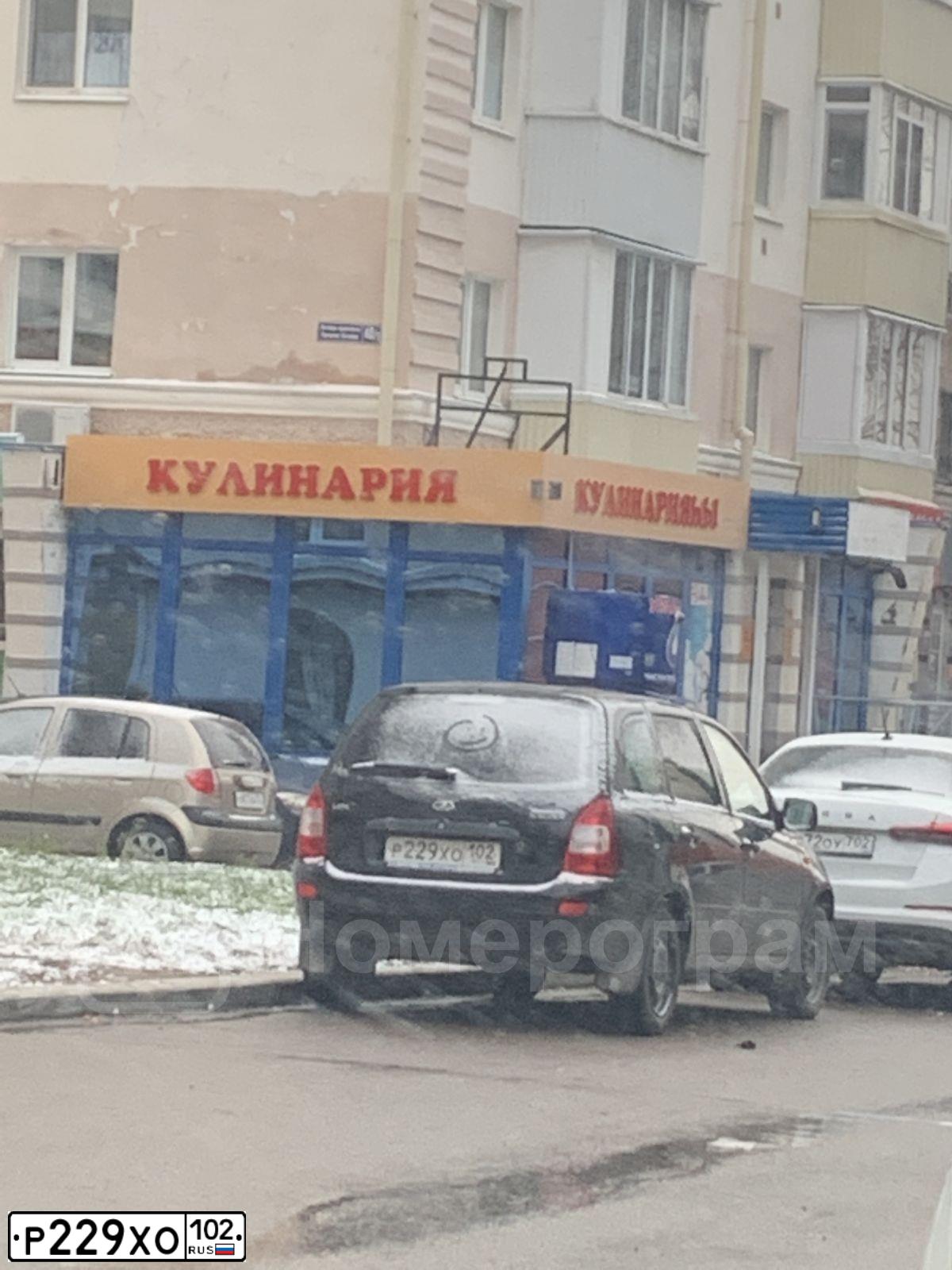 Фото автомобиля LADA 1117 KALINA, 2013 — госномер Р229ХО102. Цвет: СИНЕ-ЧЕРНЫЙ