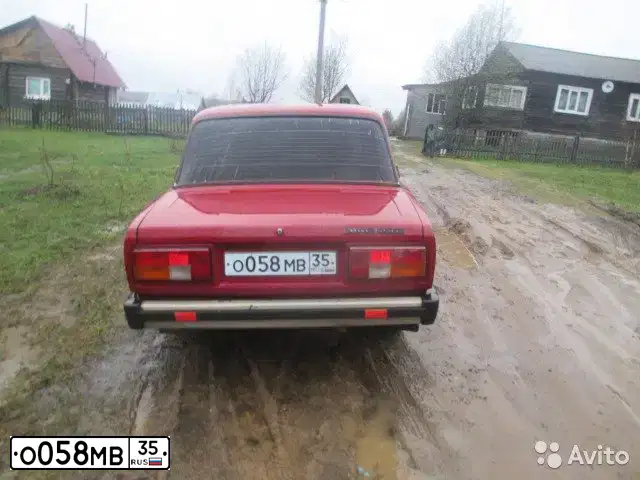 Фото автомобиля LADA 2105, 1996 — госномер О058МВ35. Цвет: ВИШНЕВЫЙ