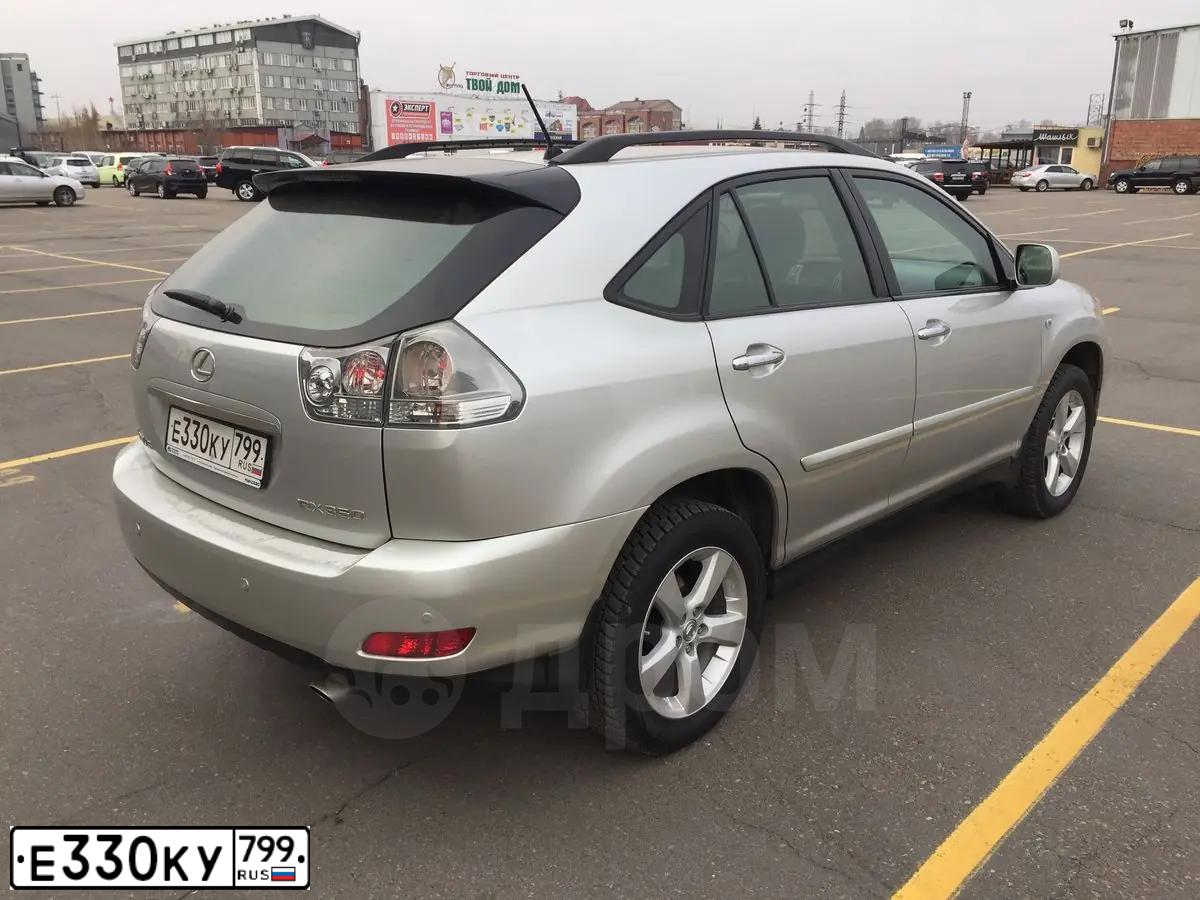 Фото автомобиля LEXUS S RX, 2007 — госномер Е330КУ799. Цвет: Серебристый