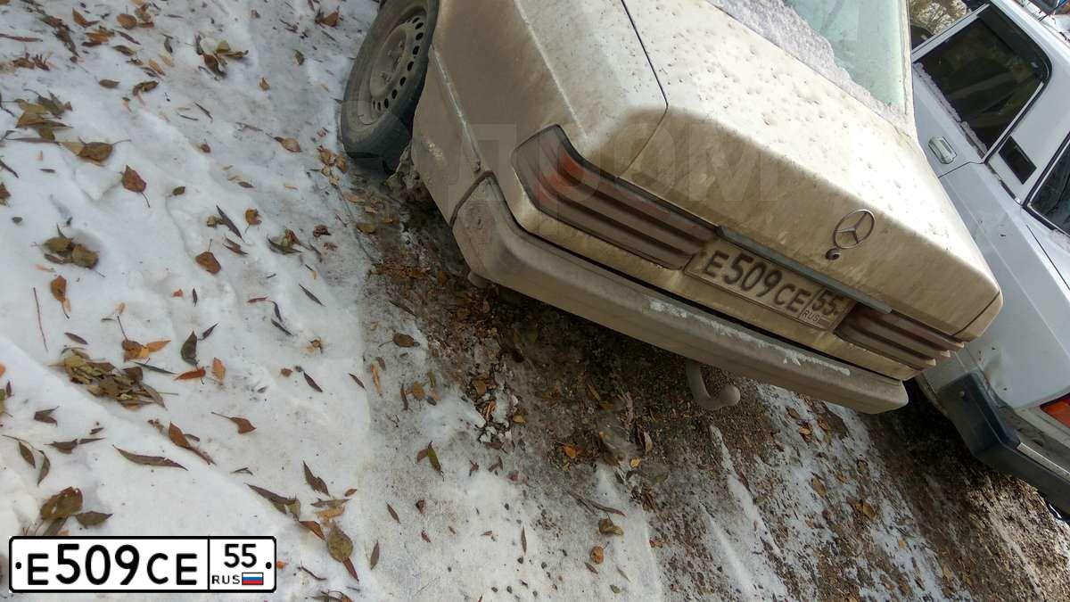 Фото автомобиля MERCEDES C-KLASSE, 1984 — госномер Е509СЕ55. Цвет: БЕЛЫЙ