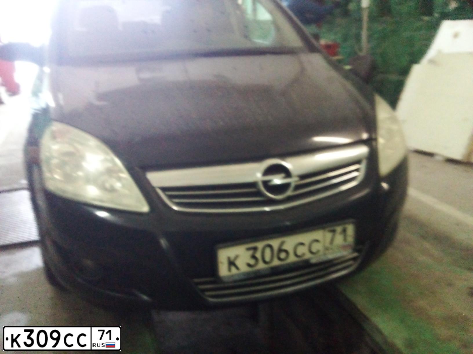 Фото автомобиля OPEL ZAFIRA, 2008 — госномер К306СС71. Цвет: ЧЕРНЫЙ