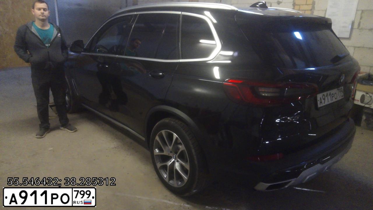 Фото автомобиля BMW X5, 2019 — госномер У600ОУ797. Цвет: ЧЕРНЫЙ