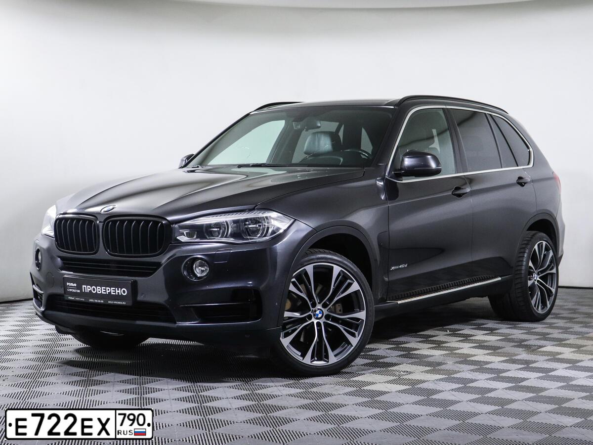 Фото автомобиля BMW X5, 2014 — госномер Р369ОМ40. Цвет: ТЕМНО-СЕРЫЙ
