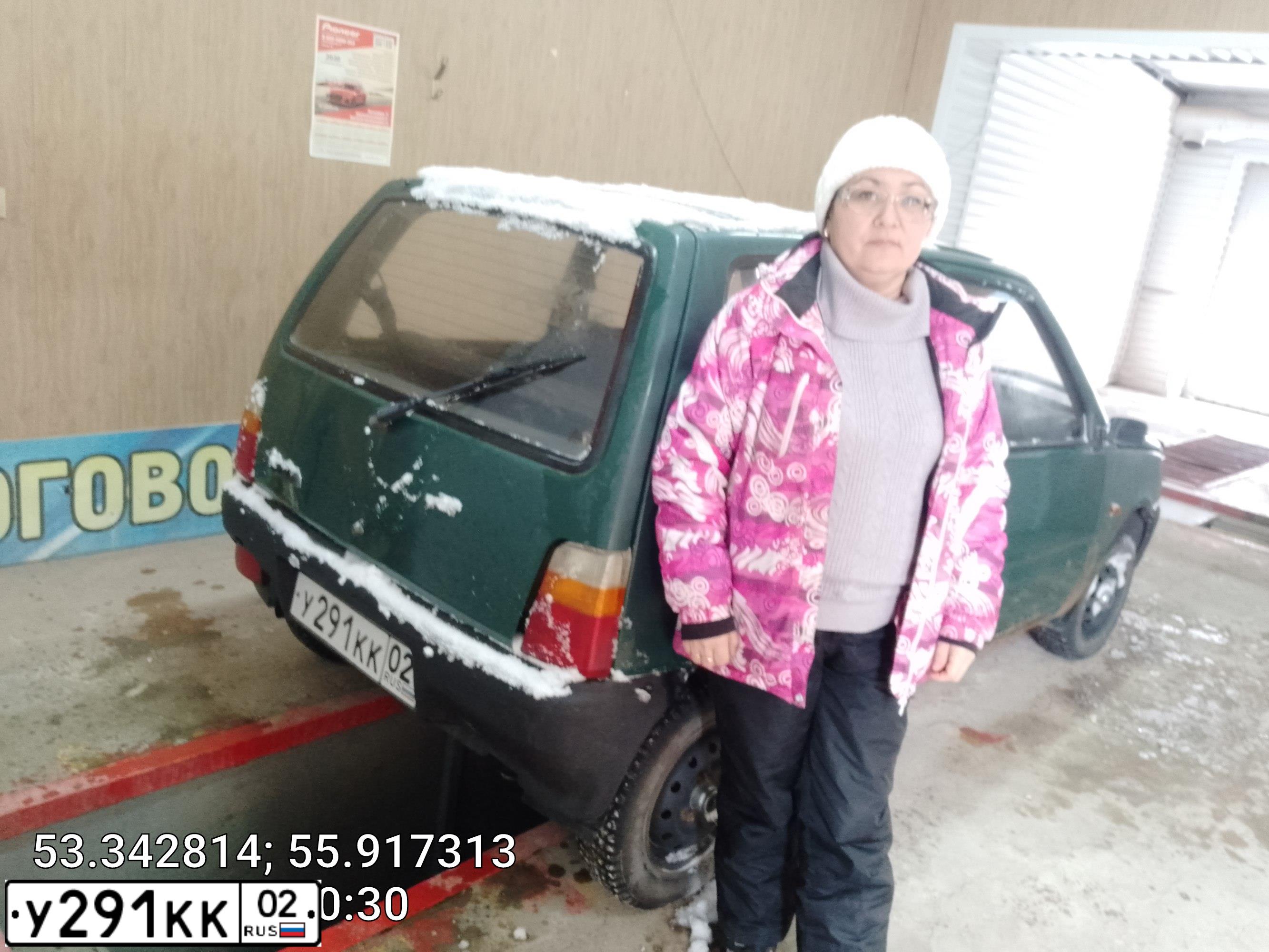 Фото автомобиля SEAZ OKA, 2002 — госномер М273АЕ702. Цвет: ЗЕЛЕНЫЙ САД