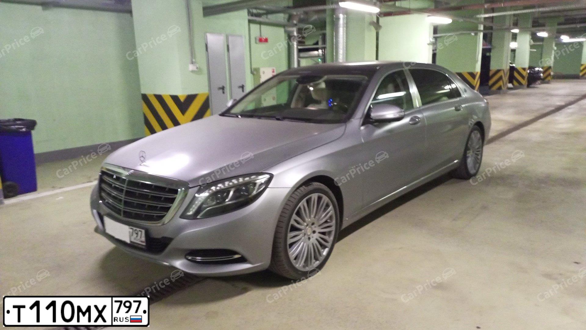 Фото автомобиля MERCEDES-BENZ S-KLASSE, 2015 — госномер Н747РЕ797. Цвет: СЕРЫЙ