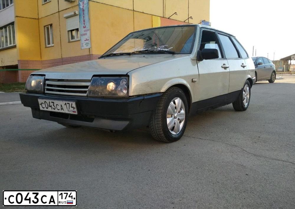 Фото автомобиля LADA 2109 SAMARA, 1999 — госномер С043СА174. Цвет: СЕРЫЙ